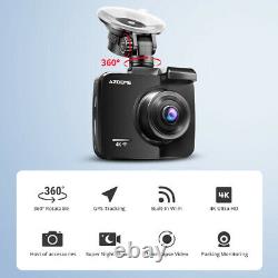 AZDOME 4K 2160P Dash Cam Camera WiFi GPS Car DVR Video Recorder Night Vision