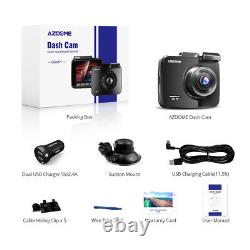 AZDOME 4K 2160P Dash Cam Camera WiFi GPS Car DVR Video Recorder Night Vision