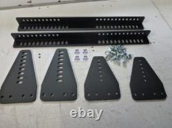 Alloy, Multi Piece, Bucket Seat Side Mounts, 2024 Msi/msa Approved, Black