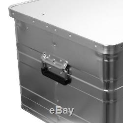 Alukiste Alubox Lagerbox Lagerkiste 140 Liter 90 cm Truhe Box Kiste mit Deckel