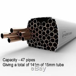 Aluminium 3m Van Pipe Tube Conduit Carrier fits all roof bars
