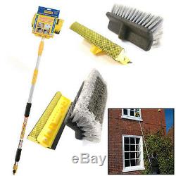 Aluminium Brush Extendable 3m 9ft Telescopic Car Van Wash Water Home Window New