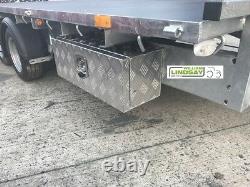 Aluminium Lockable Underbody Tool & Strap Storage Box For Ifor Williams 25 x 9