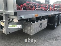 Aluminium Lockable Underbody Tool & Strap Storage Box For Ifor Williams 25 x 9