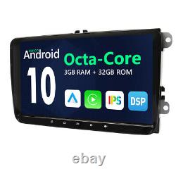 Android 10 9 Head Unit Car Stereo GPS Sat Nav For VW Golf MK5 MK6 Jetta RCD360