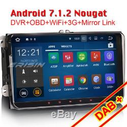 Android 7.1.2 Autoradio 9 Gps Navi Dab+ Canbus Für Seat Skoda Passat B6 B7 Eos