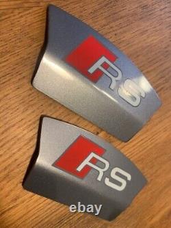 Audi RS Rear Caliper Covers In Metallic Grey Pair RS3, RS4, RS5, RS6 Ceramic
