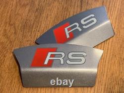 Audi RS Rear Caliper Covers In Metallic Grey Pair RS3, RS4, RS5, RS6 Ceramic