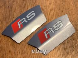 Audi RS Rear Caliper Covers In Metallic Grey Pair RS3, RS4, RS5, RS6 Ceramic