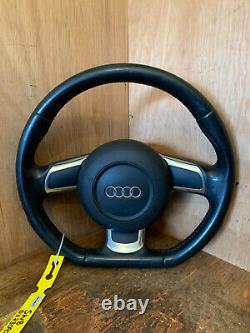 Audi TT Flat Bottom Multifunction Steering Wheel & Airbag 2006-2014 8J0419091