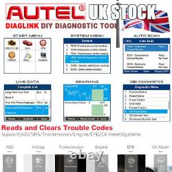 Autel Elite DiagLink EOBD2 Diagnostic Scanner All System Auto Car Code Reader UK