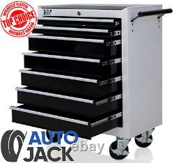 Autojack Lockable 7 Drawer Metal Tool Box Storage Chest Roller Cabinet Roll Cab