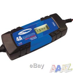 Automatic Electronic Car Battery Charger 4A Fast/Trickle/Pulse Modes 4 AMP