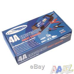 Automatic Electronic Car Battery Charger 4A Fast/Trickle/Pulse Modes 4 AMP
