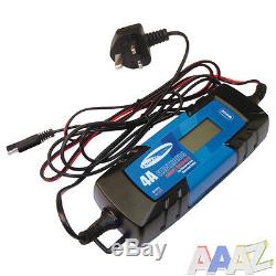 Automatic Electronic Car Battery Charger 4A Fast/Trickle/Pulse Modes 4 AMP