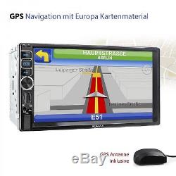 Autoradio Mit Navi Gps Usb Sd Bluetooth 7touch Monitor Mp3 Id3 Wma Mpeg-4 2din