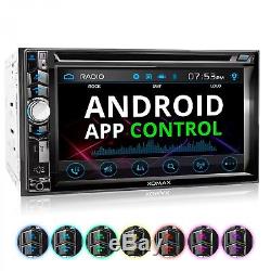 Autoradio mit Android App Touchscreen Bildschirm Bluetooth DVD CD USB SD 2DIN