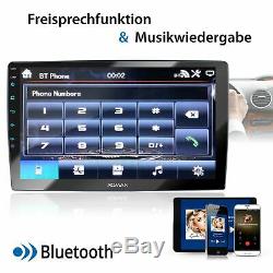 Autoradio mit Navi Gps 10 Zoll Touch Monitor Usb Bluetooth Mp3 Wma Mpeg4 2Din