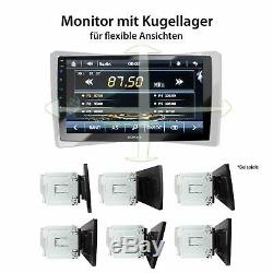 Autoradio mit Navi Gps 10 Zoll Touch Monitor Usb Bluetooth Mp3 Wma Mpeg4 2Din