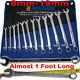 Bergen Extra Long Spanners 12pc Long Reach Combination Wrench Spanner Set 8-19mm