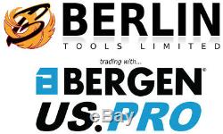 BERGEN Extra Long Star Torx Bit Socket Set 3/8Dr 8pc T25 T27 T30 T40 T50 T55T60