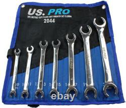 BERGEN Flare Nut Spanner Set 7pc Brake Pipe Gas Fuel Spanner Flare Wrench 8-24mm