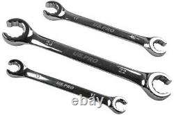 BERGEN Flare Nut Spanner Set 7pc Brake Pipe Gas Fuel Spanner Flare Wrench 8-24mm