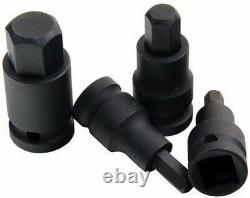 BERGEN IMPACT HEX BIT Sockets Set 1/2 Dr Impact Allen Keys H4 To H19 S2 Steel