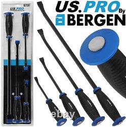 BERGEN Pry Bar Set With Protective Handle Guard HEAVY DUTY JEMMY CROW PRY BARS