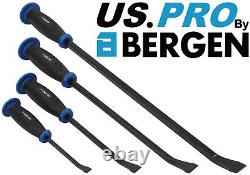 BERGEN Pry Bar Set With Protective Handle Guard HEAVY DUTY JEMMY CROW PRY BARS