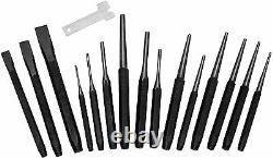 BERGEN Punch & Chisel Set 16pc Cold Chisels Center Punch PIN Punch Taper Punch
