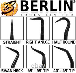 BERLIN Long Reach Pick And Hook Tool Set O Ring Seal Hose Removal Puller Set HD