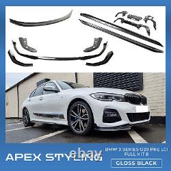 BMW 3 Series G20 Pre LCI M340i M4 Style Bodykit Gloss Black