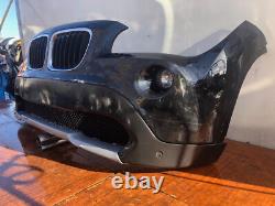 BMW X1 Front Bumper Complete Fogs Grilles 2009-2012 Pre LCI E84 Black