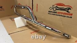 BULL BAR WITH WHITE LED fits FORD TRANSIT 2005-2013 CHROME