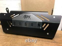 Bison Black & Grey Steering Sump Guard 5mm Aluminium Fits Land Rover Defender