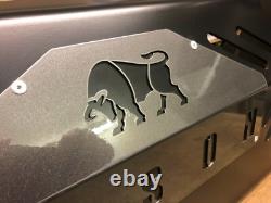 Bison Black & Grey Steering Sump Guard 5mm Aluminium Fits Land Rover Defender