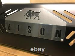Bison Black & Grey Steering Sump Guard 5mm Aluminium Fits Land Rover Defender