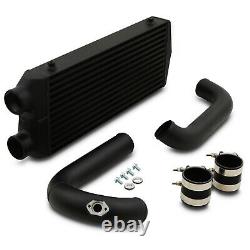 Black Front Mount Intercooler Fmic Kit For Volkswagen Vw Golf Mk4 1.8t Gti