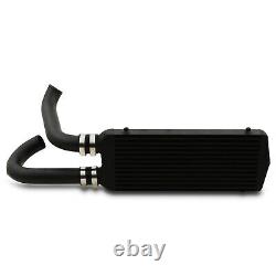 Black Front Mount Intercooler Fmic Kit For Volkswagen Vw Golf Mk4 1.8t Gti