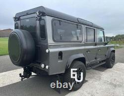 Black Side Step Running Board Oem Fit Boards For Land Rover Defender 110 90-16