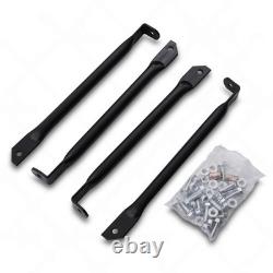 Black Side Step Running Board Oem Fit Boards For Land Rover Defender 110 90-16
