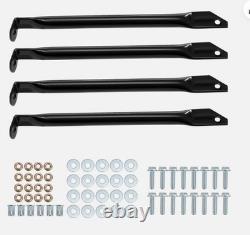 Black Side Step Running Board Oem Fit Boards For Land Rover Defender 110 90-16