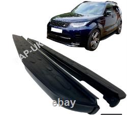 Black Side Steps For Land Rover Discovery 5 2017+ Gloss Black Running Boards