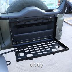Black Steel Tailgate Table Foldable Cargo Shelf for Land Rover Defender 20-23 UK