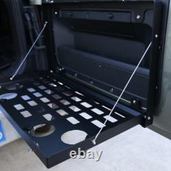 Black Steel Tailgate Table Foldable Cargo Shelf for Land Rover Defender 20-23 UK