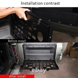 Black Steel Tailgate Table Foldable Cargo Shelf for Land Rover Defender 20-23 UK