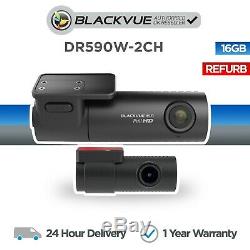 Blackvue DR590W-2CH 16GB Front and Rear Dash Cam Full HD Wi-Fi Refurbished