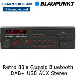 Blaupunkt Bremen SQR 46 DAB Retro 80's Classic Bluetooth DAB+ USB AUX Car Stereo