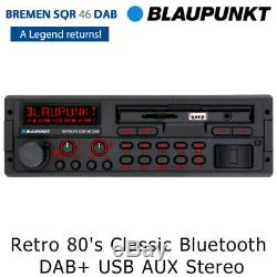 Blaupunkt Bremen SQR 46 DAB Retro 80's Classic Bluetooth DAB+ USB AUX Car Stereo